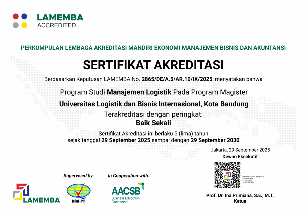 Sertifikat Akreditasi S2 Manajemen Logistik_ULBI