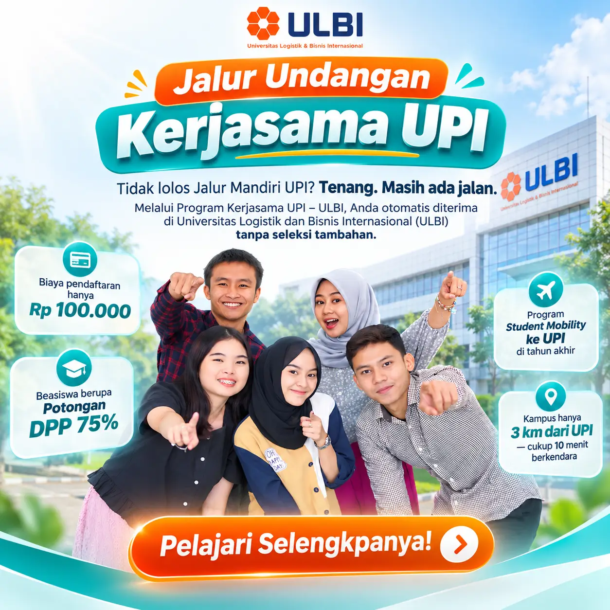 Jalur Undangan Kerjasama UPI - ULBI